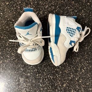 Jordan Retro 4 Military Blue Toddler Size 4C